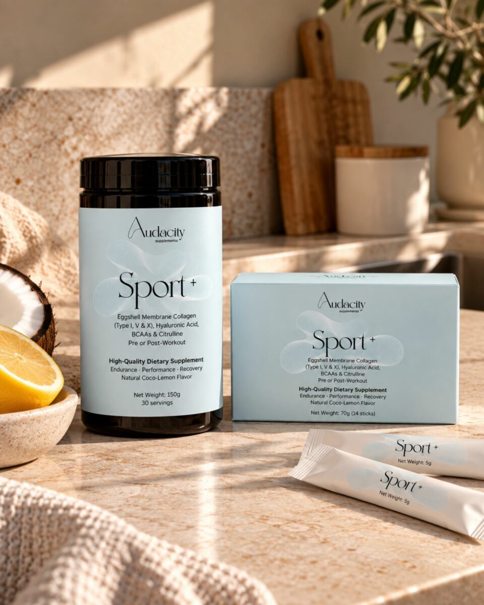 Complément Sport Audacity Supplements au collagène et nutriments pour les articulations